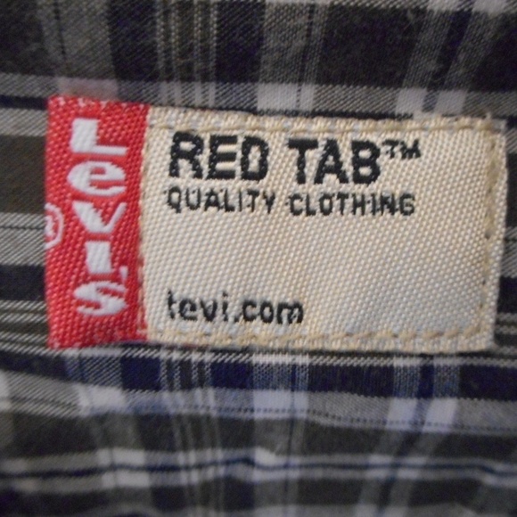 Levi's red tab 100% cotton button frontPlaid shirt - Picture 4 of 7